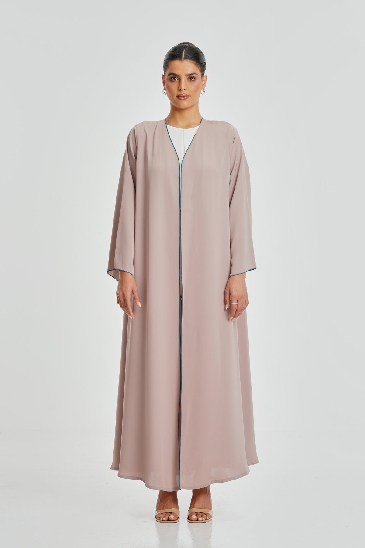 Rose Blue Abaya