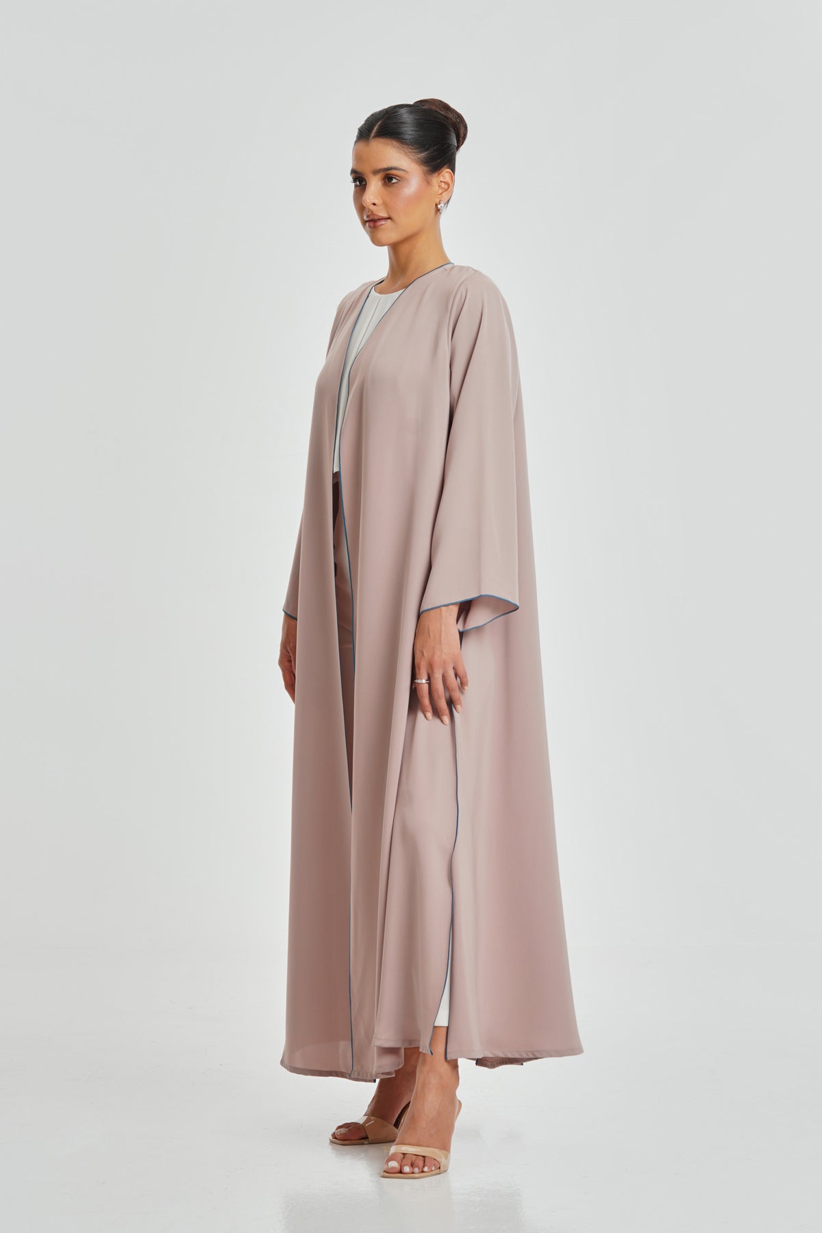 Rose Blue Abaya