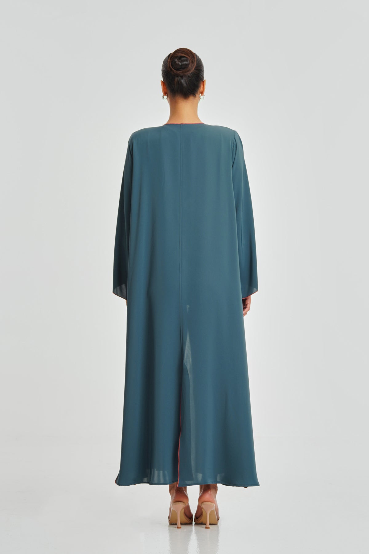 Teal Rose Abaya
