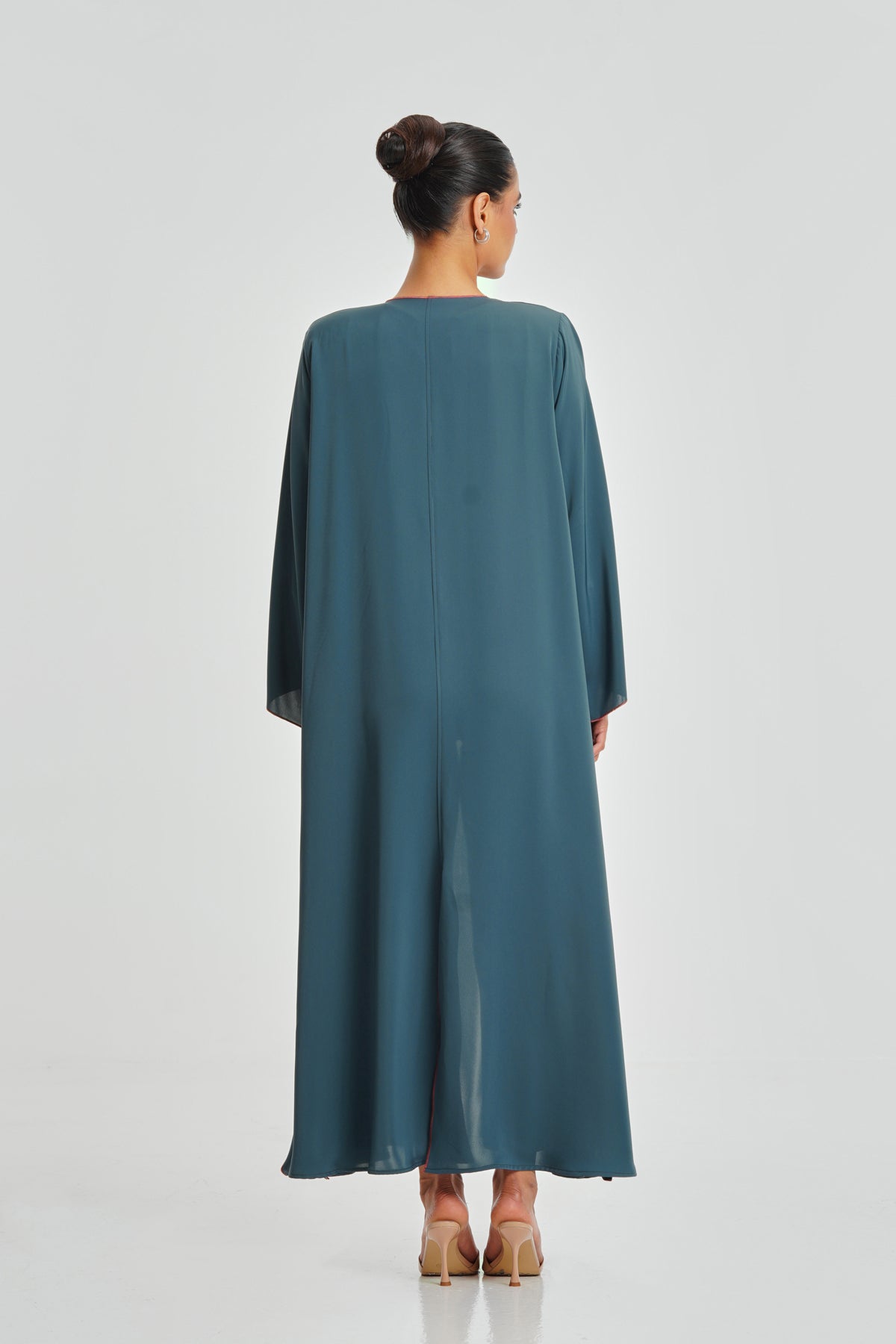 Teal Rose Abaya