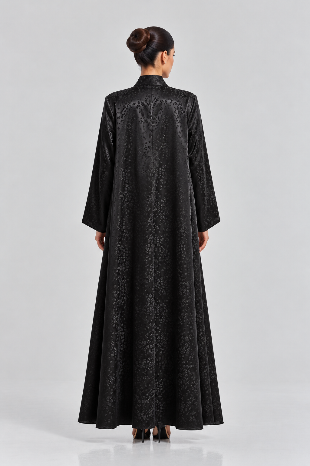 Textured Black abaya