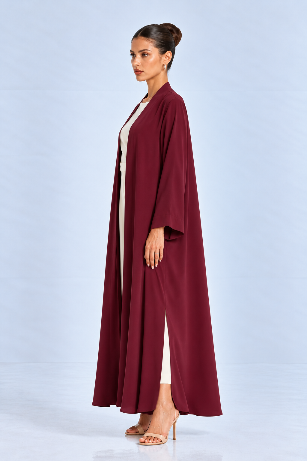 Maroon Classic Abaya