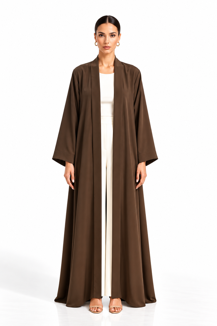 Dark Brown Classic Abaya