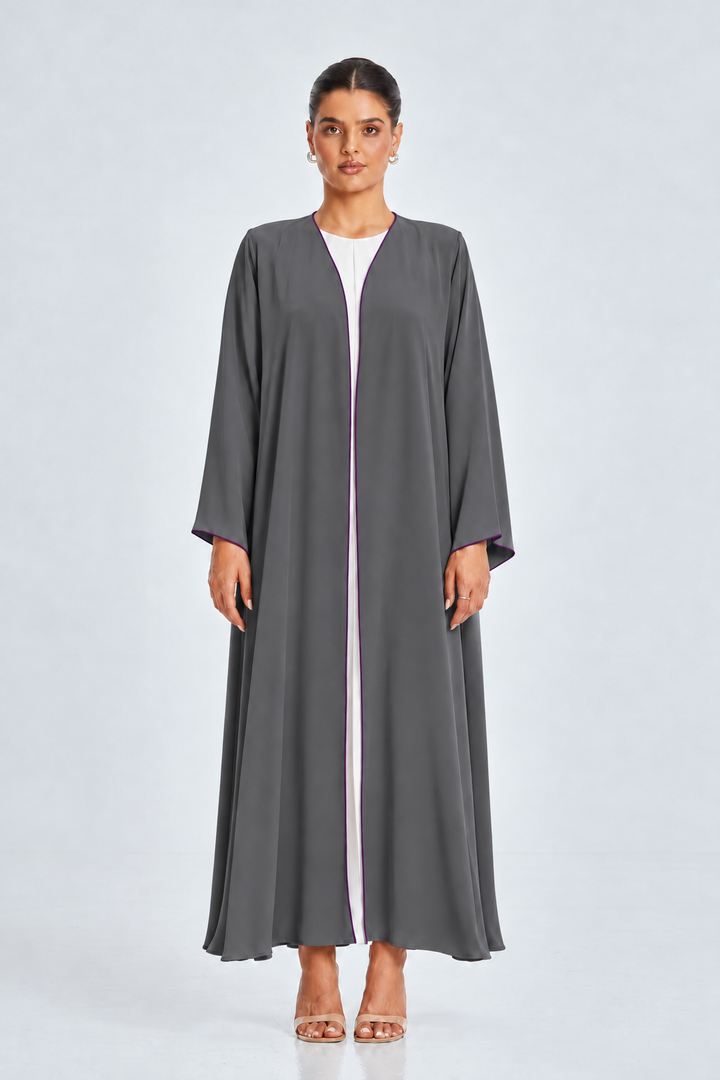 Grey Pico Abaya