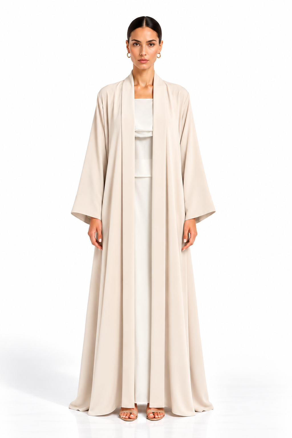 Off White Classic Abaya