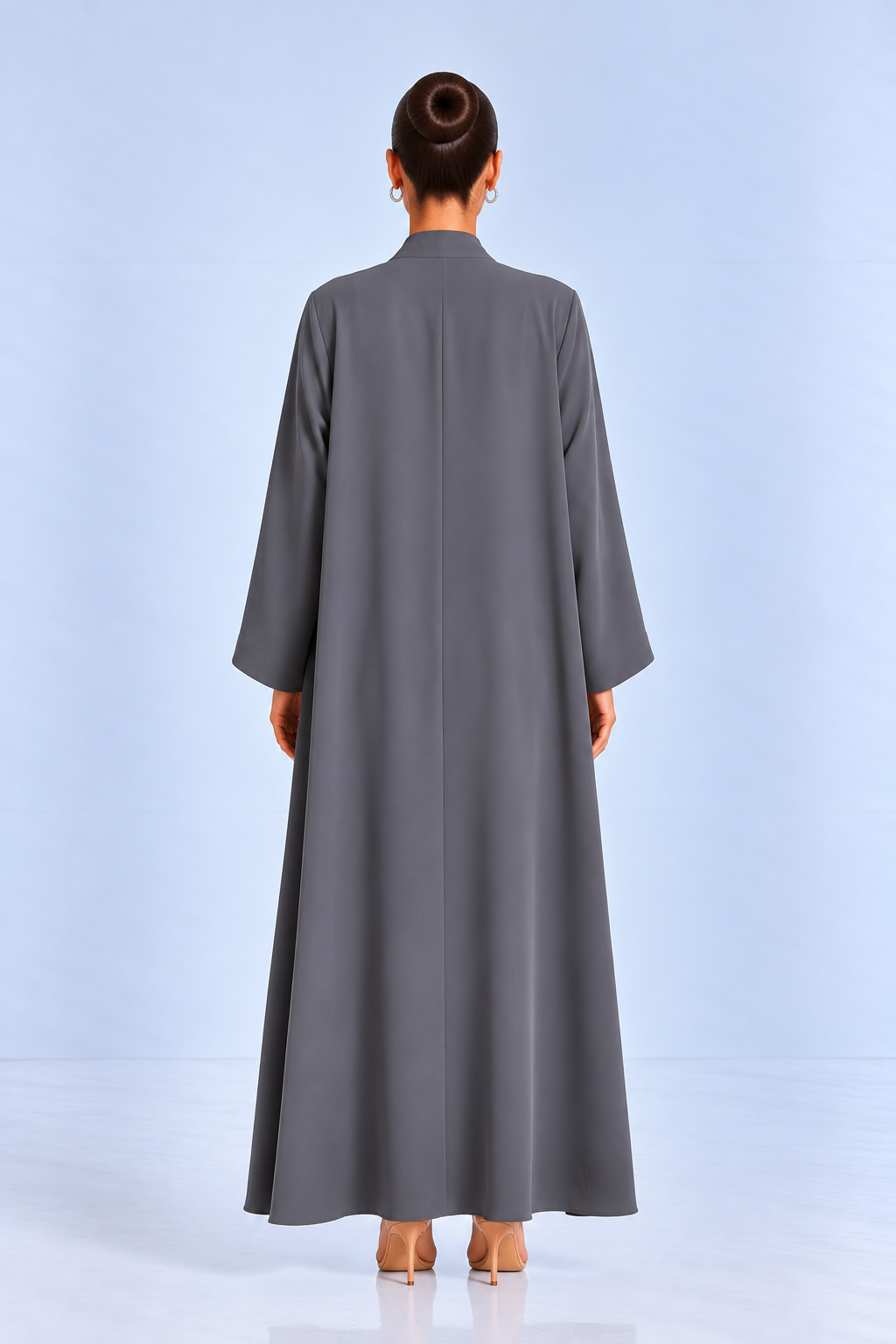 Charcoal Grey Classic Abaya