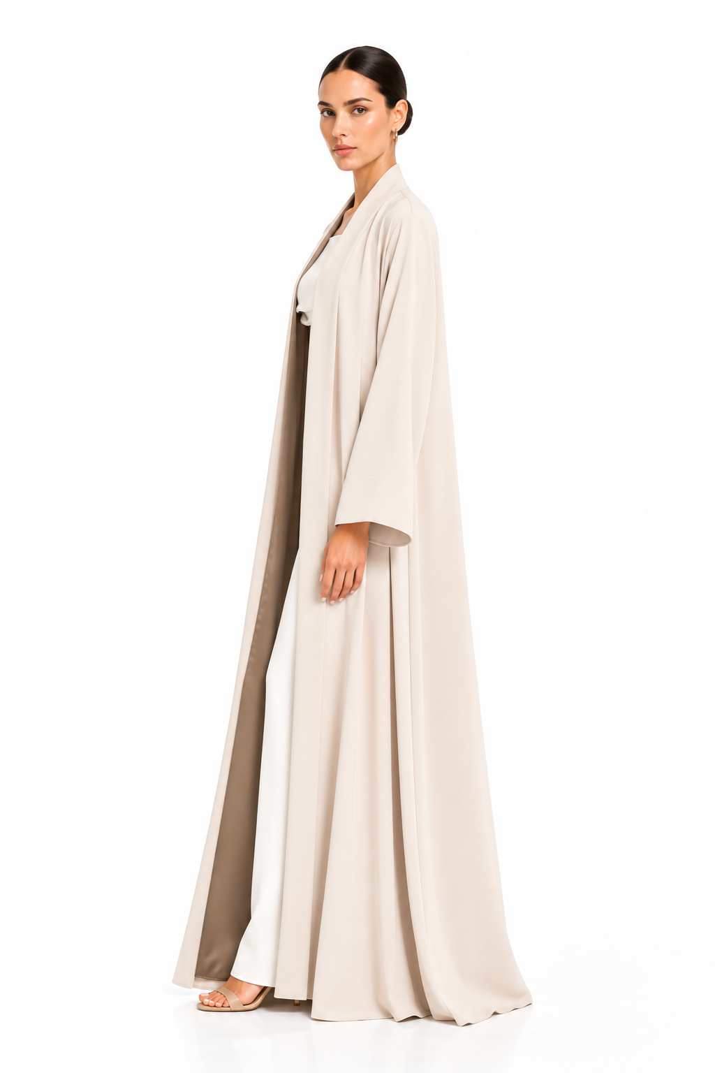 Off White Classic Abaya