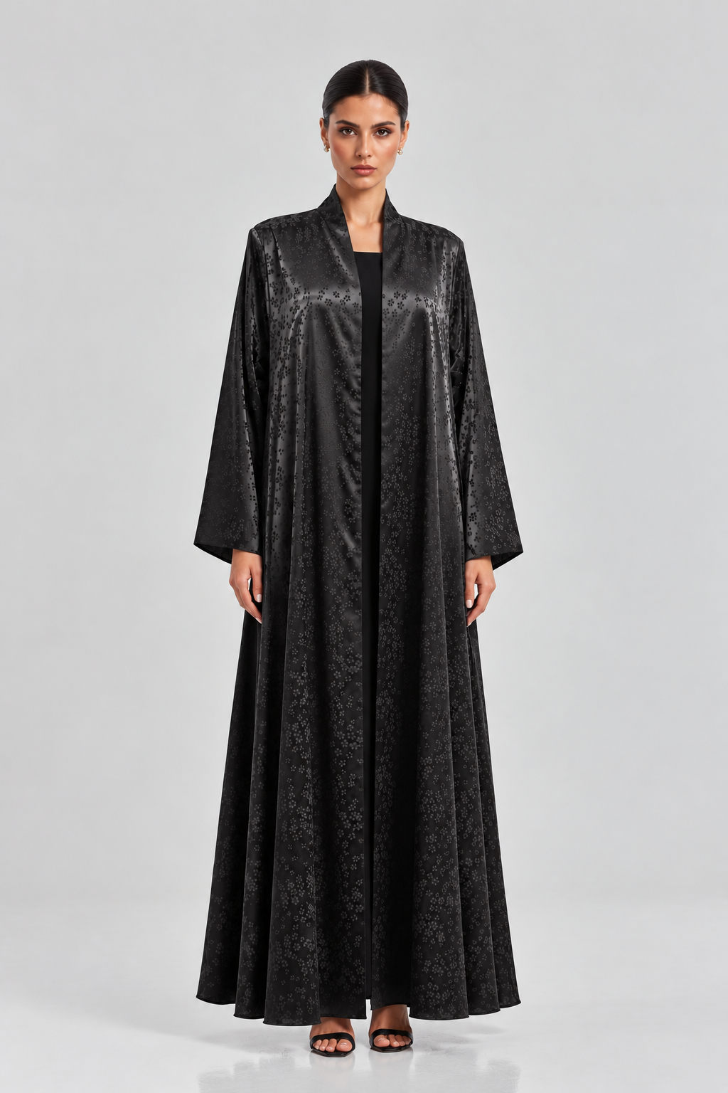 Textured Black abaya